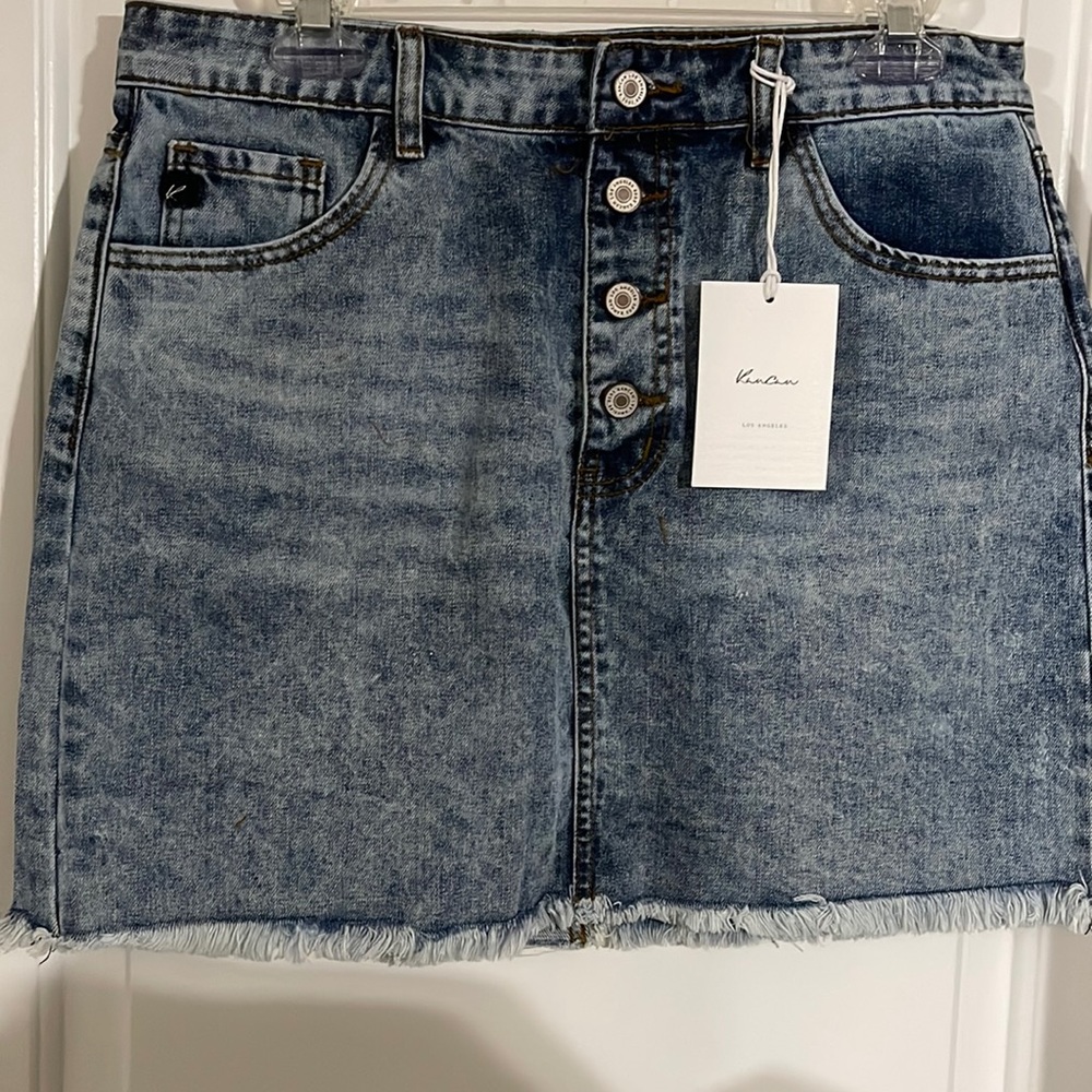 Light wash Kancan skirt size L